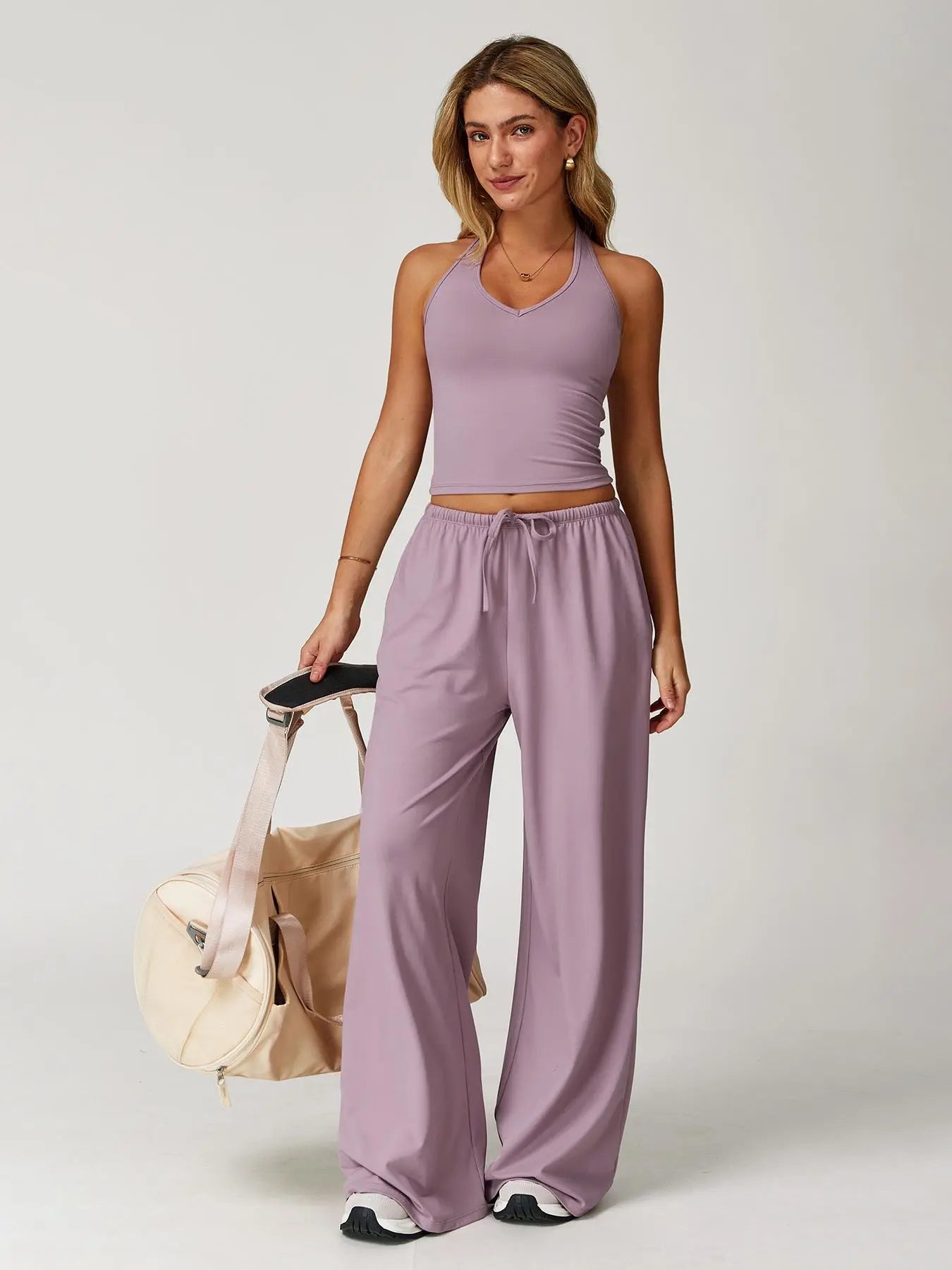 Ensemble Carla - Débardeur et Pantalon Évasé
