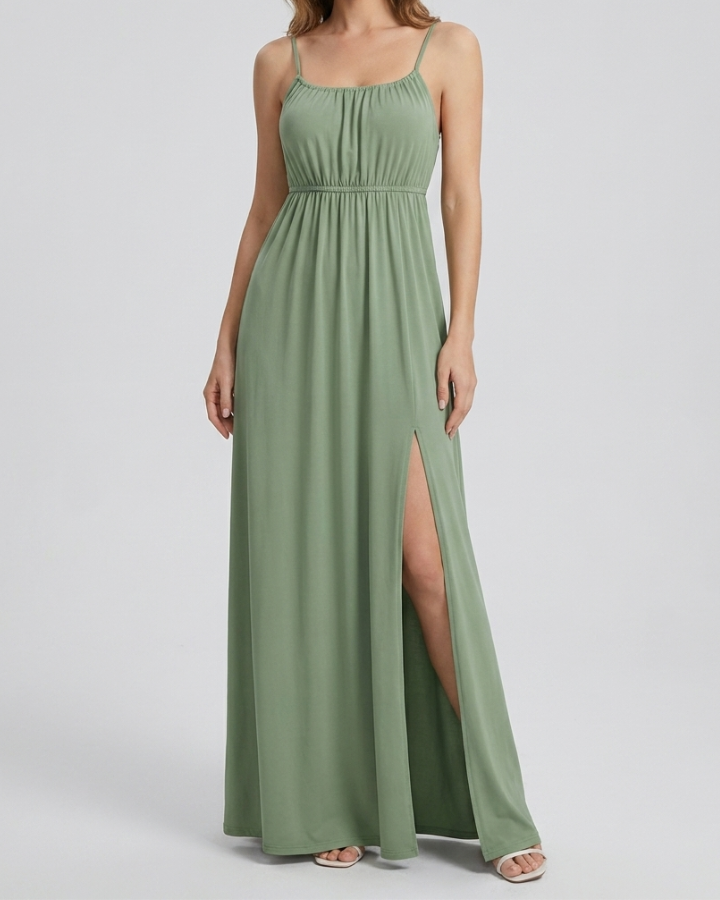Aix - Robe Longue dos nu grande taille avec Bretelles