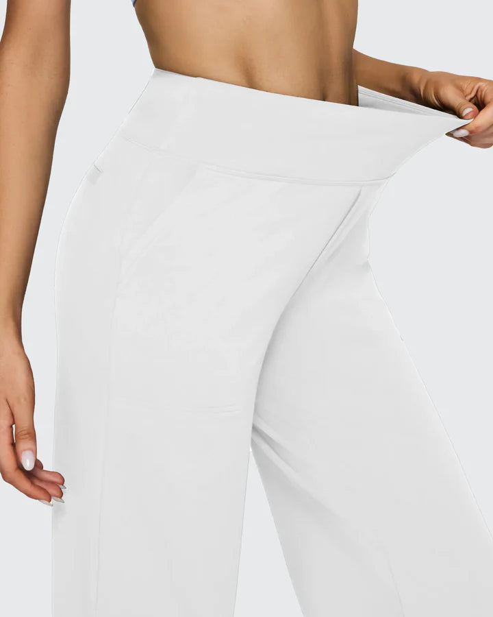 Pantalon Taille Haute Jambe Large