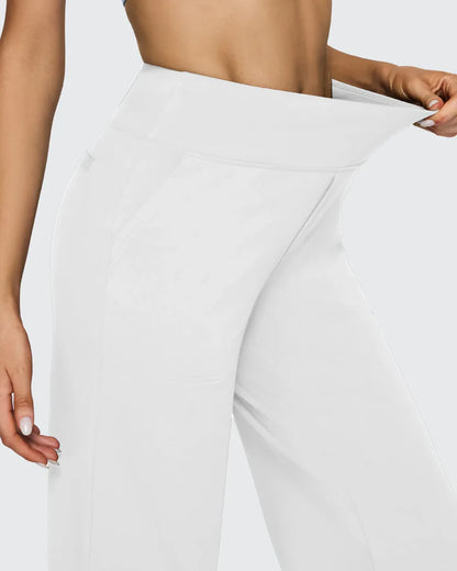 Pantalon Taille Haute Jambe Large