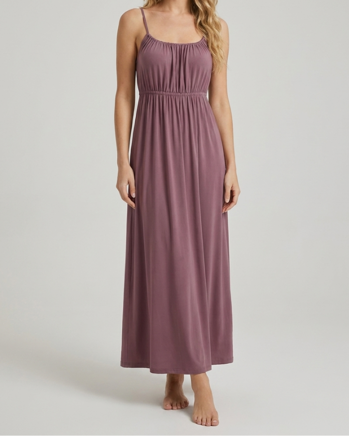 Aix - Robe Longue dos nu grande taille avec Bretelles