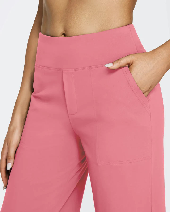 Pantalon Taille Haute Jambe Large