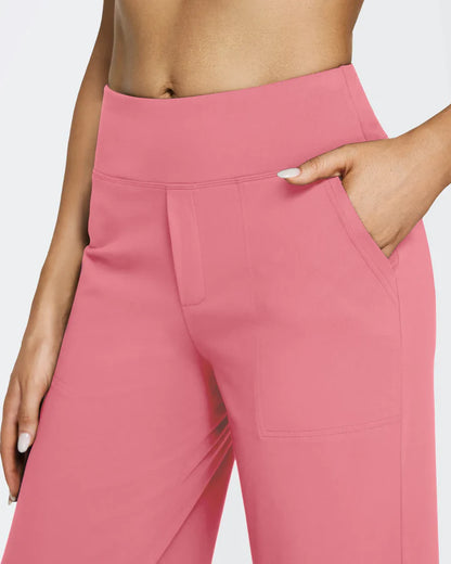Pantalon Taille Haute Jambe Large
