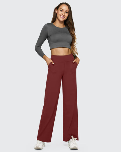 Pantalon Taille Haute Jambe Large