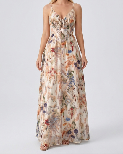 Grasse - Robe longue florale d'été