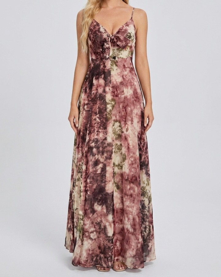 Grasse - Robe longue florale d'été