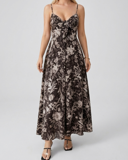 Grasse - Robe longue florale d'été