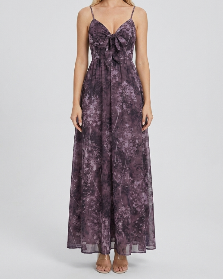 Grasse - Robe longue florale d'été