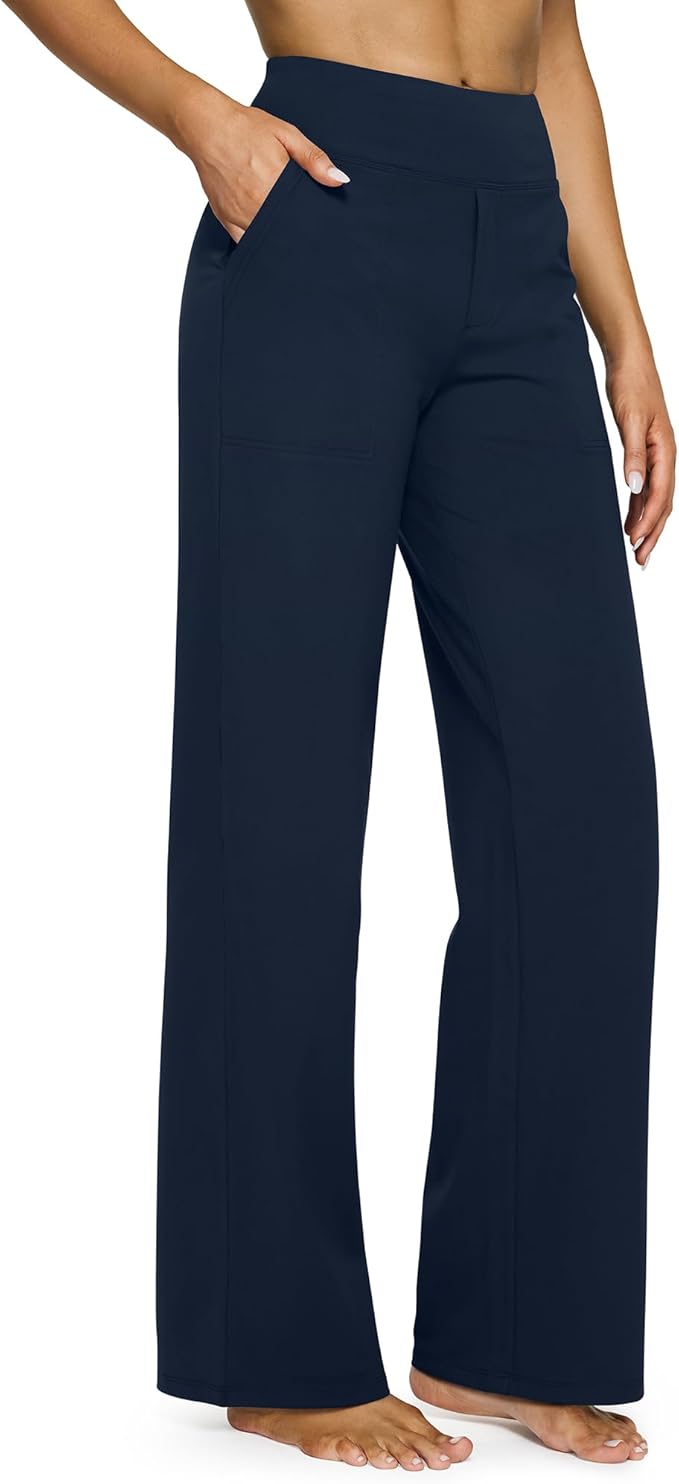 Pantalon Taille Haute Jambe Large