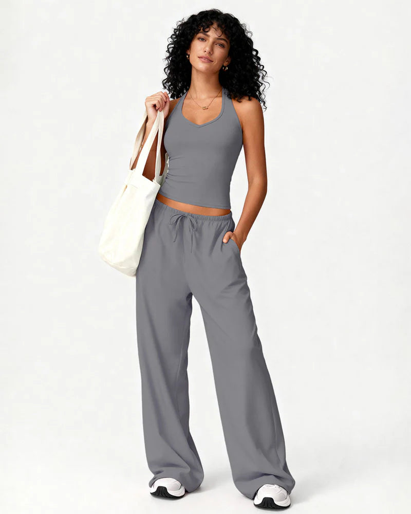 Ensemble Carla - Débardeur et Pantalon Évasé