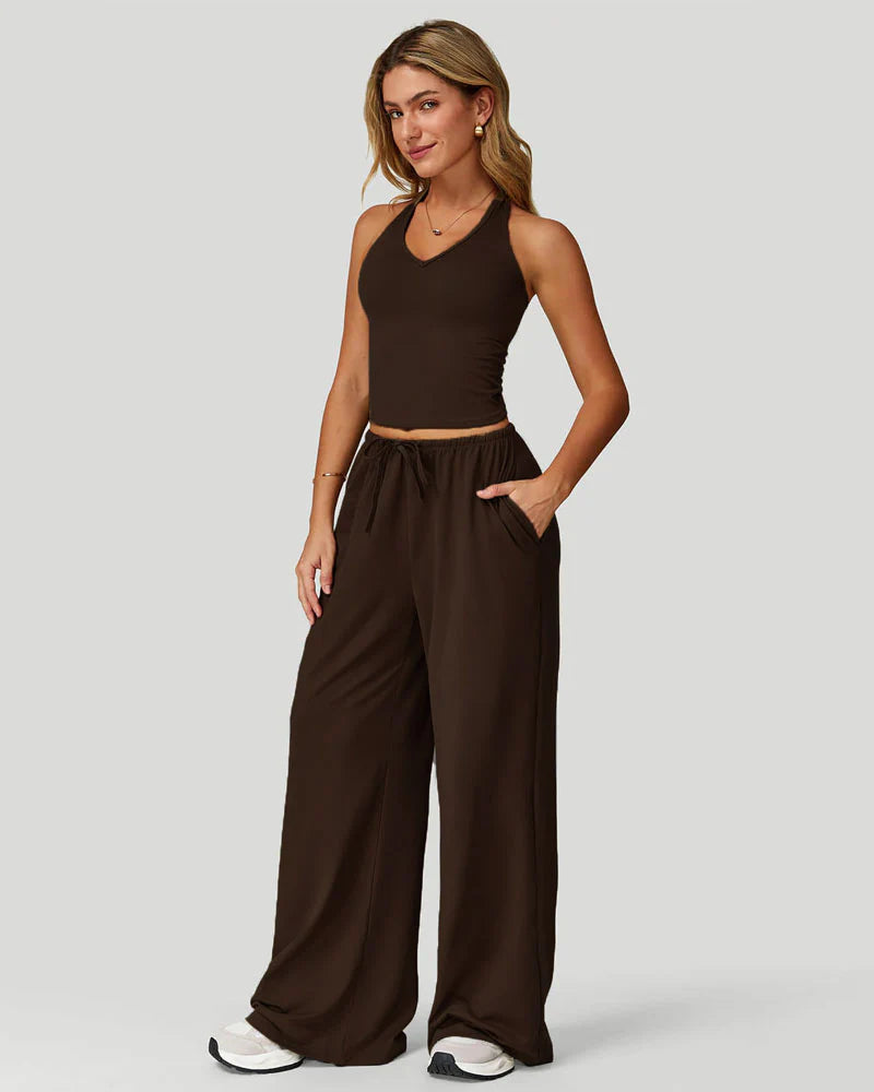 Ensemble Carla - Débardeur et Pantalon Évasé