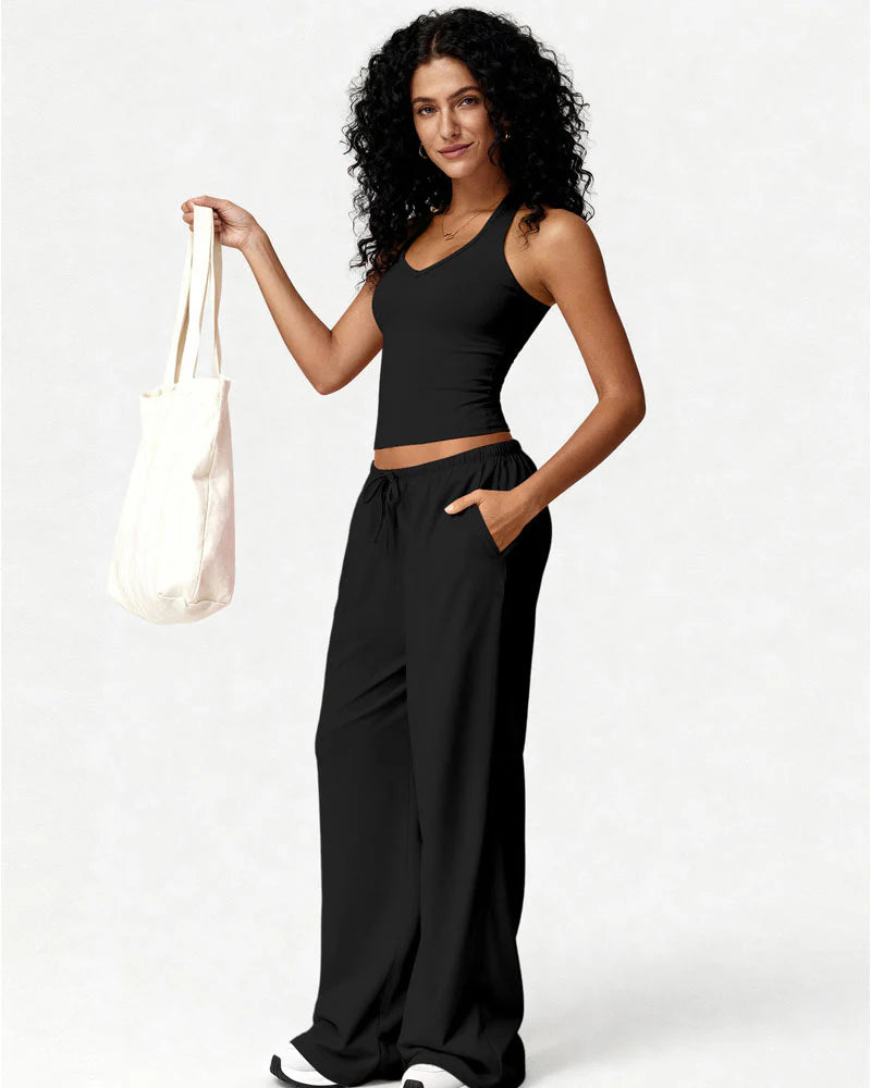 Ensemble Carla - Débardeur et Pantalon Évasé