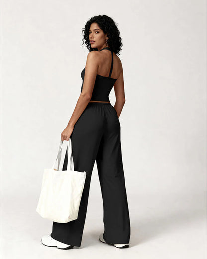 Ensemble Carla - Débardeur et Pantalon Évasé