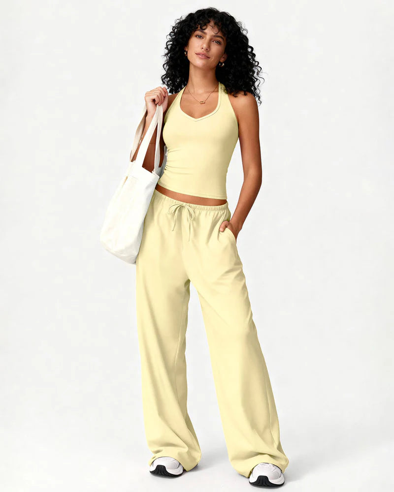 Ensemble Carla - Débardeur et Pantalon Évasé