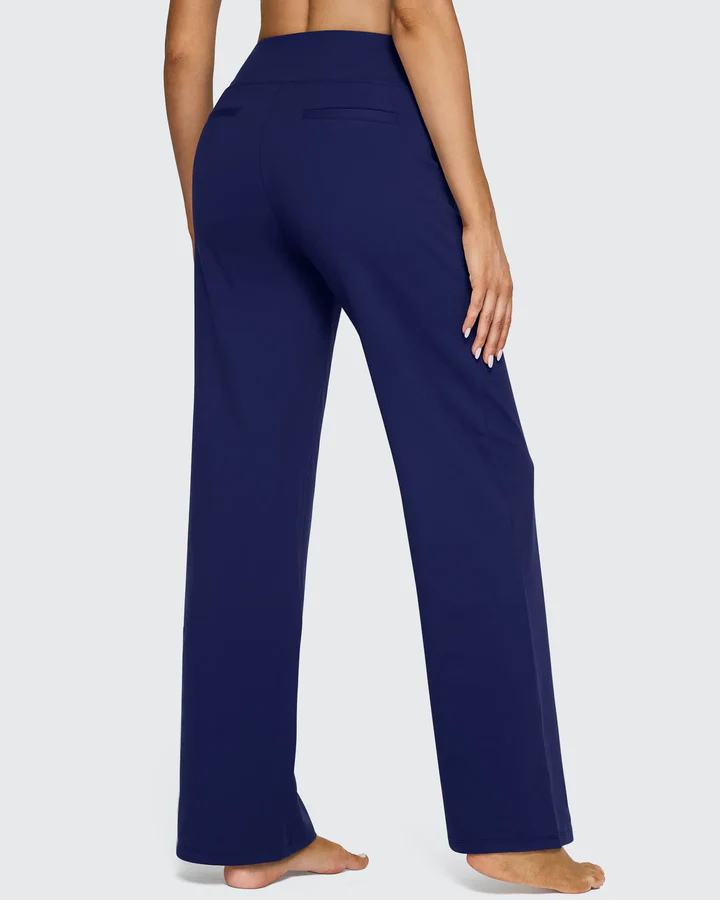 Pantalon Taille Haute Jambe Large