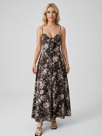 Grasse - Robe longue florale d'été