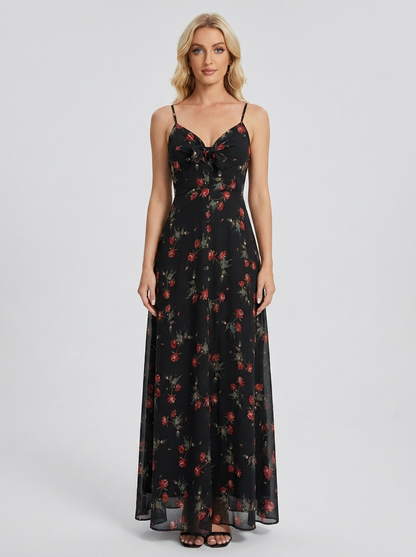 Grasse - Robe longue florale d'été