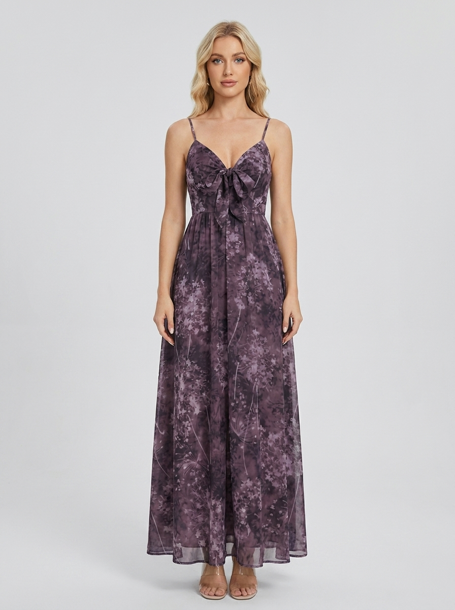 Grasse - Robe longue florale d'été