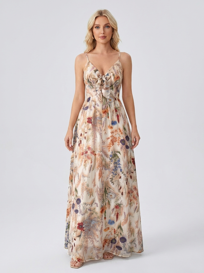 Grasse - Robe longue florale d'été