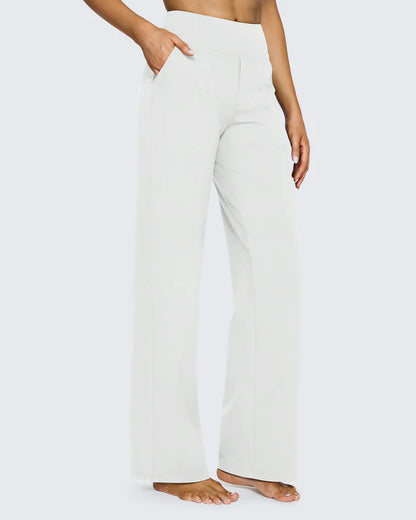 Pantalon Taille Haute Jambe Large