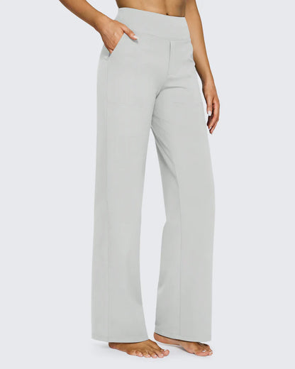 Pantalon Taille Haute Jambe Large