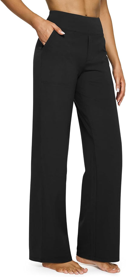 Pantalon Taille Haute Jambe Large