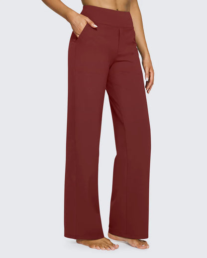 Pantalon Taille Haute Jambe Large