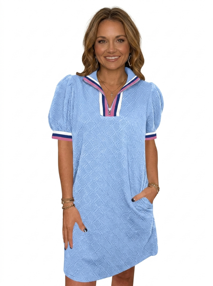 Cannes - Robe Col Zippé Grande Taille