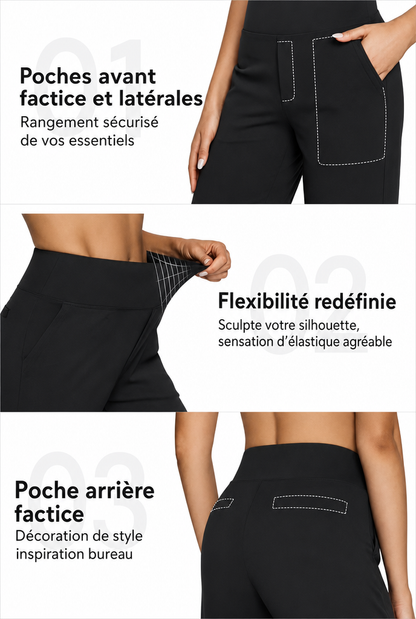 Pantalon Taille Haute Jambe Large