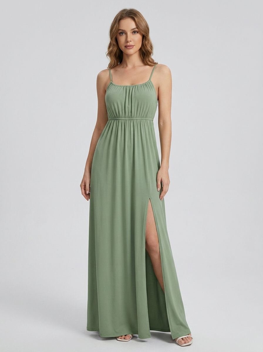 Aix - Robe Longue dos nu grande taille avec Bretelles