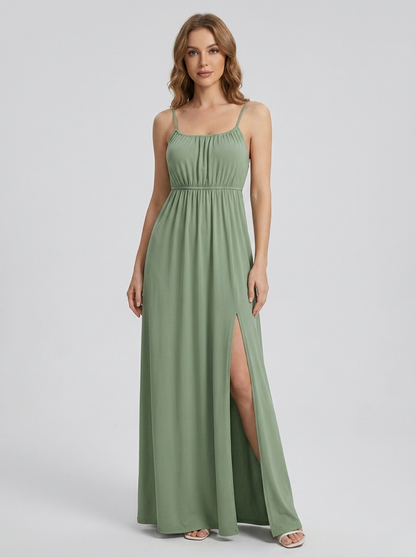 Aix - Robe Longue dos nu grande taille avec Bretelles