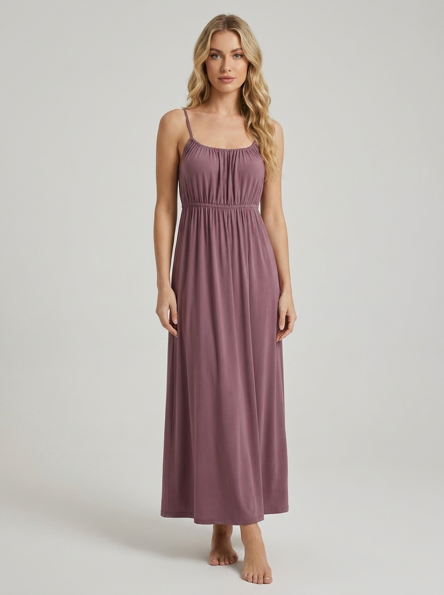 Aix - Robe Longue dos nu grande taille avec Bretelles