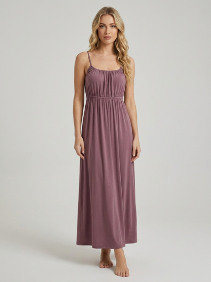 Aix - Robe Longue dos nu grande taille avec Bretelles