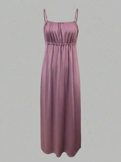 Aix - Robe Longue dos nu grande taille avec Bretelles