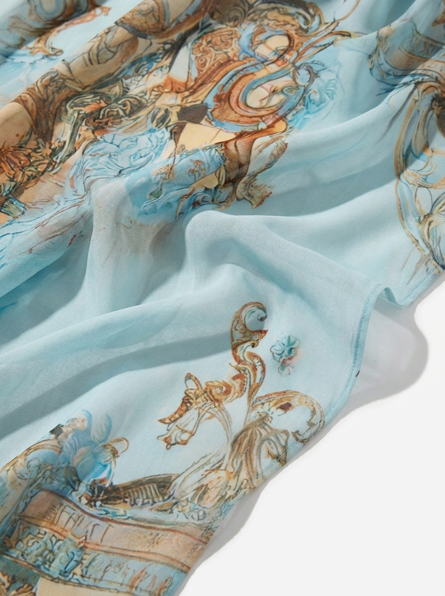 Collioure -  Robe longue chemise en mousseline